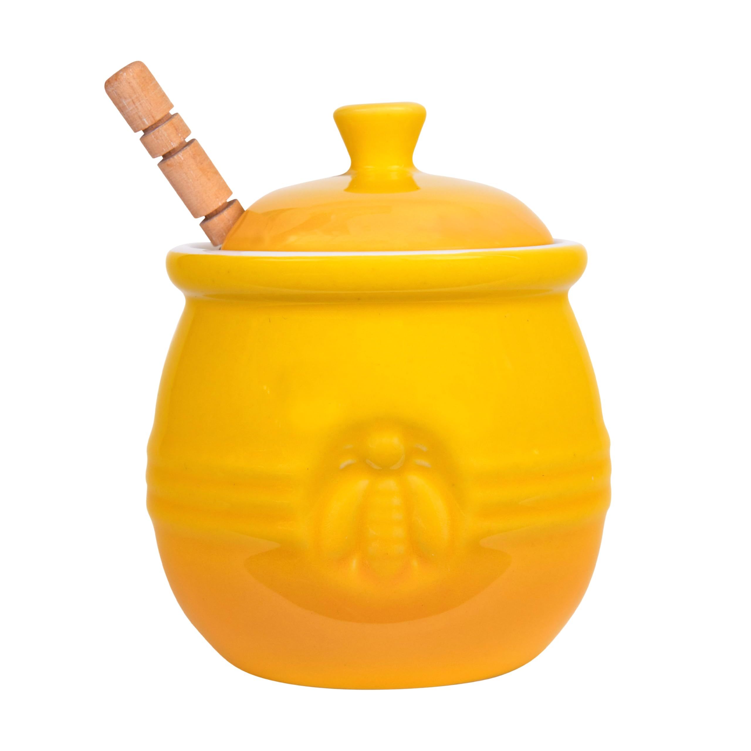 リリパットレーン　Honey Pot Tearoom Amazon.com: Creative Co-Op Yellow Stoneware Honey Pot with Lid
